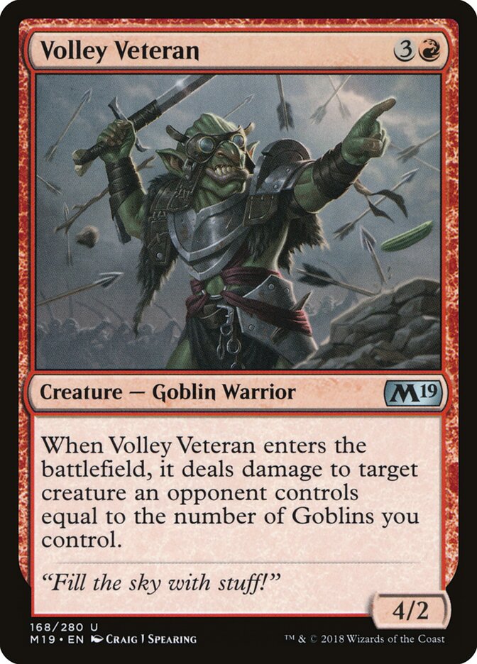 Volley Veteran card front