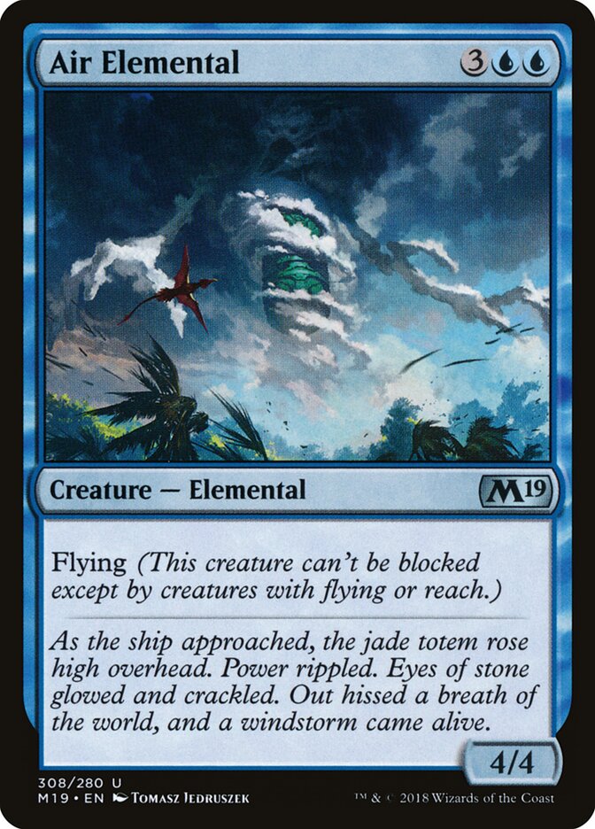 Air Elemental card front