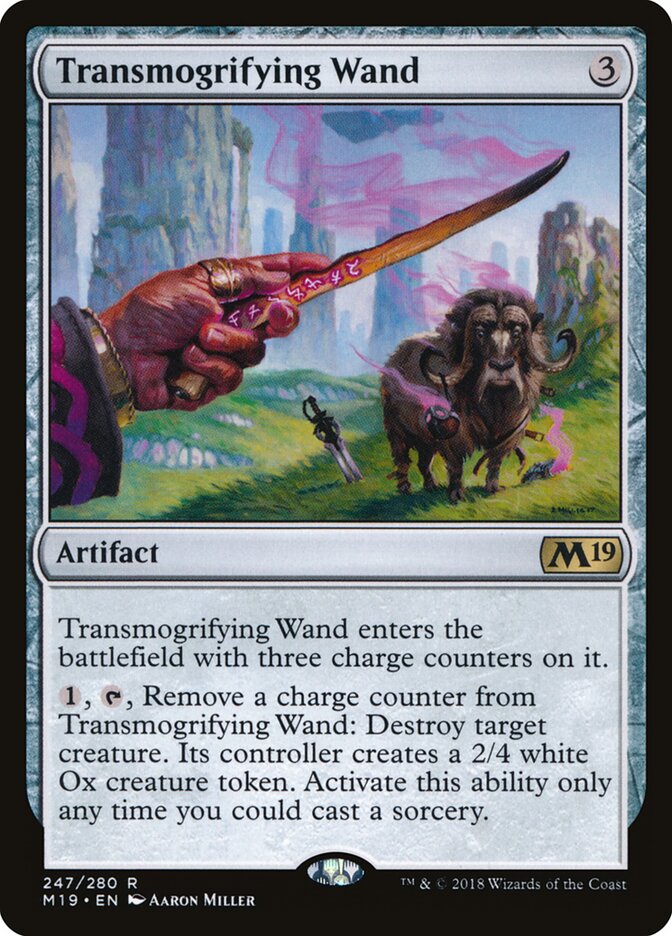 Transmogrifying Wand card front