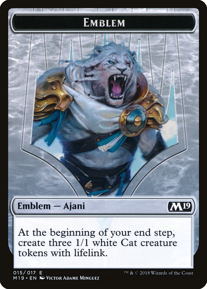 Ajani, Adversary of Tyrants Emblem card front
