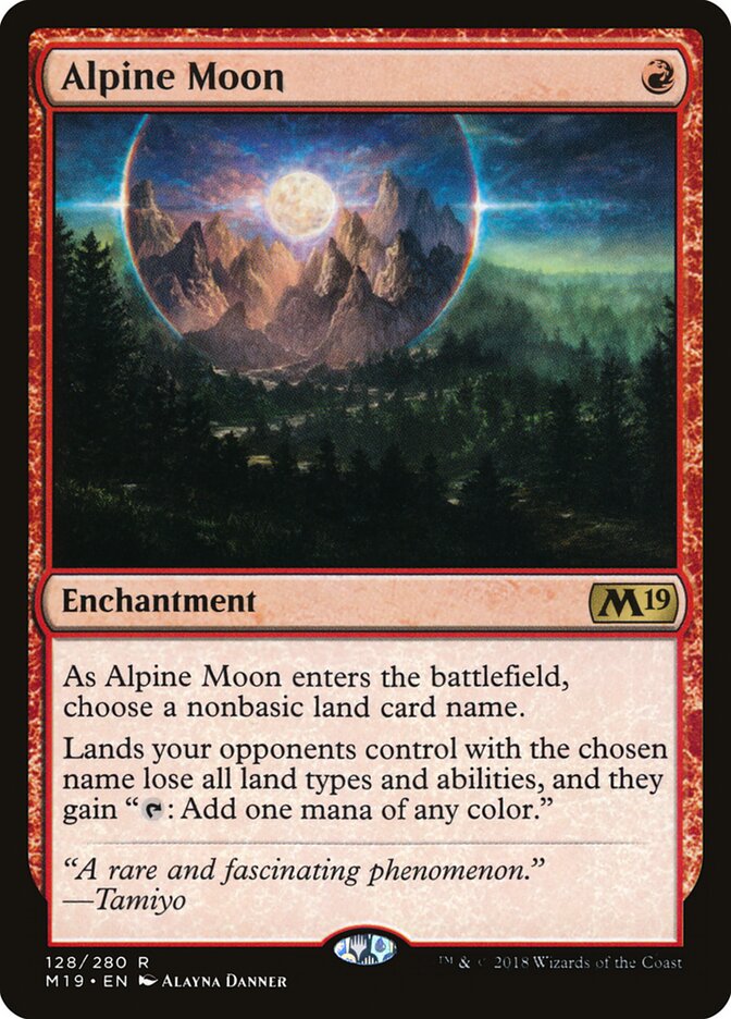 Alpine Moon card front