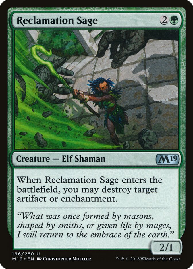 Reclamation Sage card front