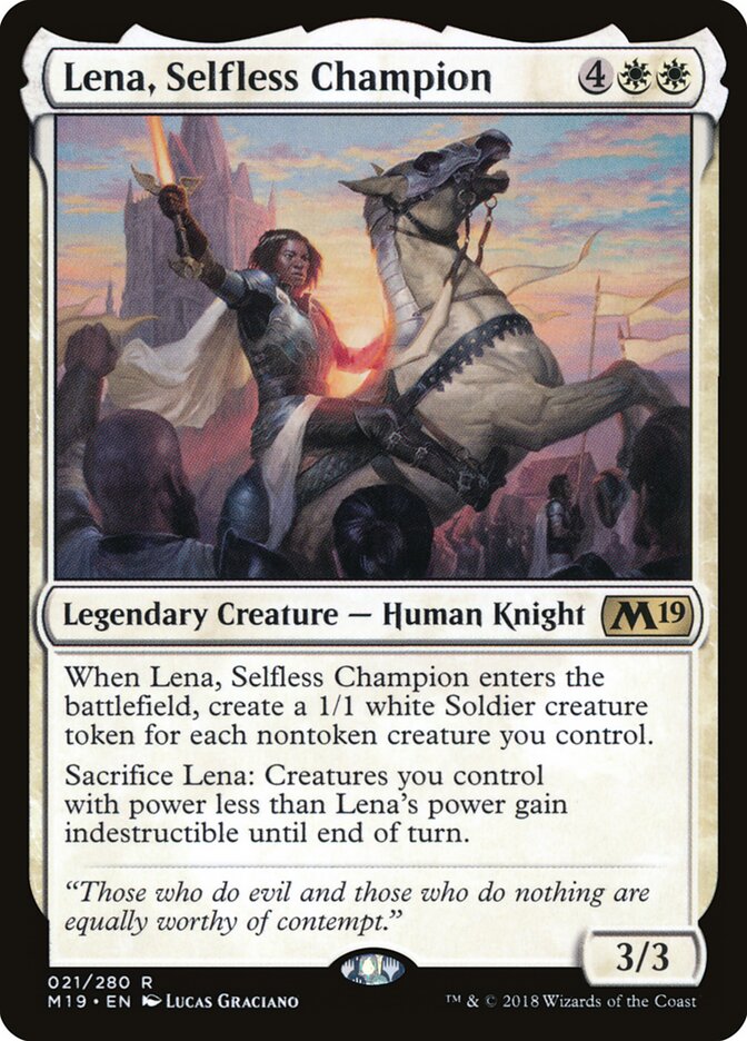Lena, Selfless Champion card front