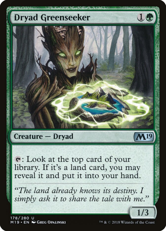 Dryad Greenseeker card front