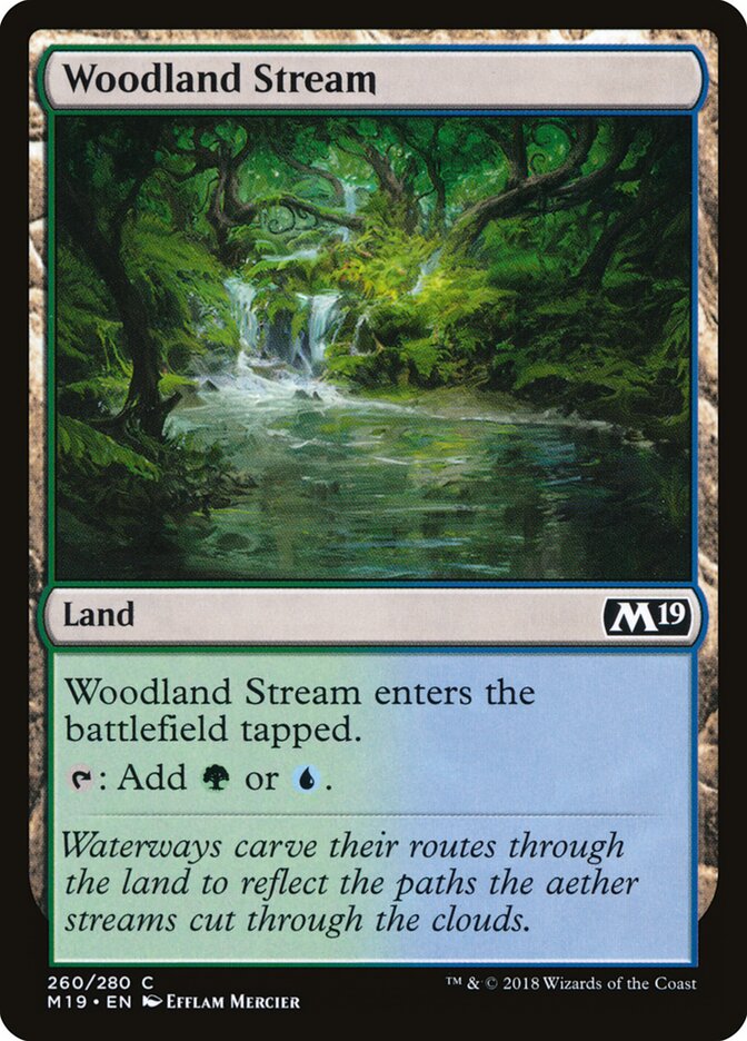 Woodland Stream card front