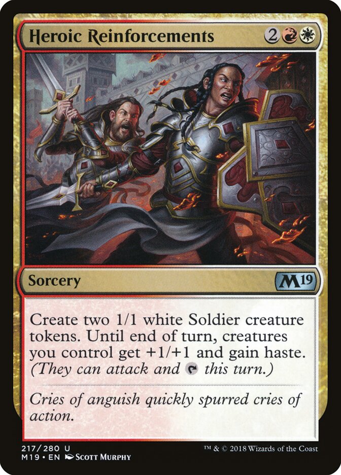 Heroic Reinforcements card front