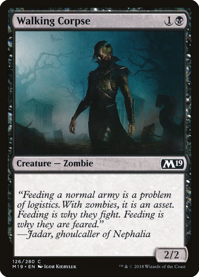 Walking Corpse card front