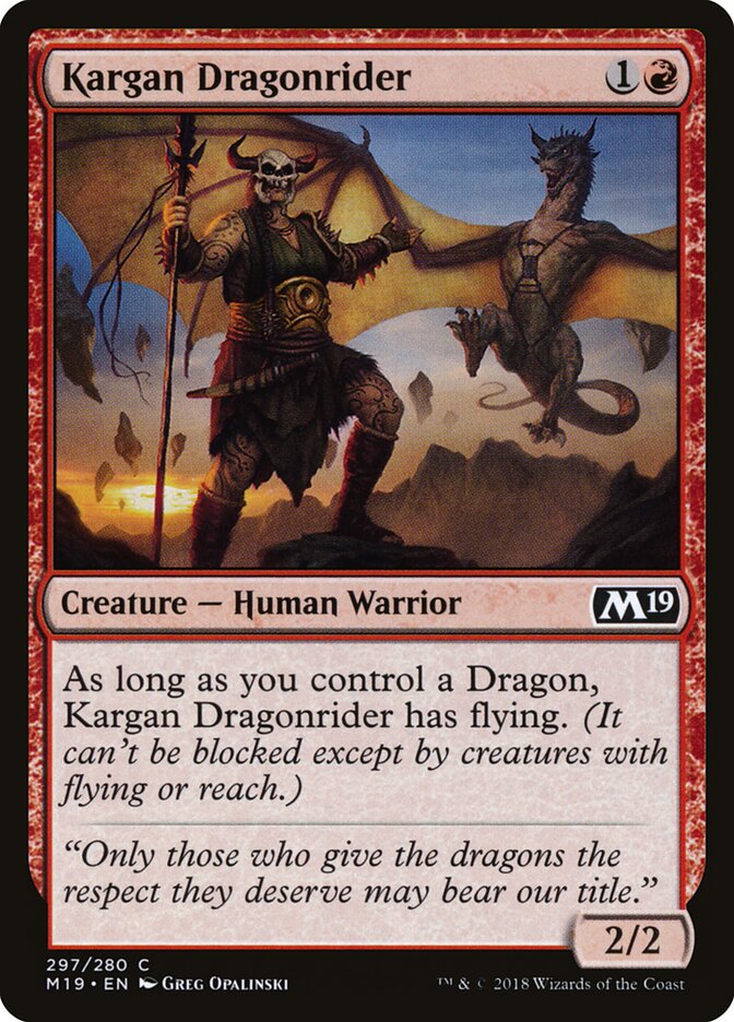 Kargan Dragonrider card front