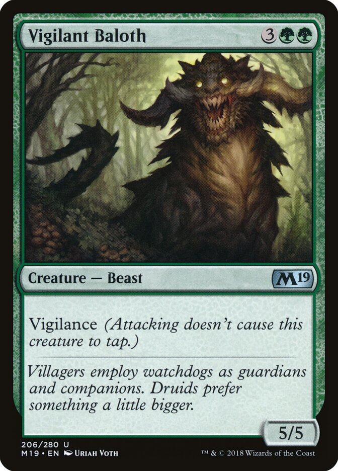 Vigilant Baloth card front
