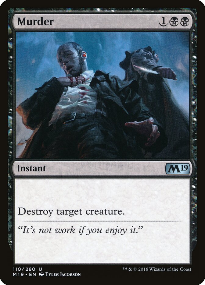 Murder card front