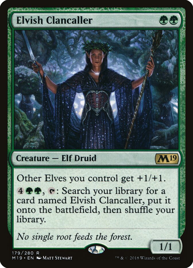 Elvish Clancaller card front