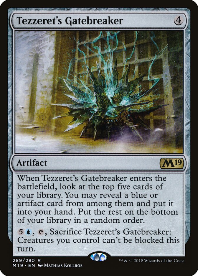 Tezzeret's Gatebreaker card front