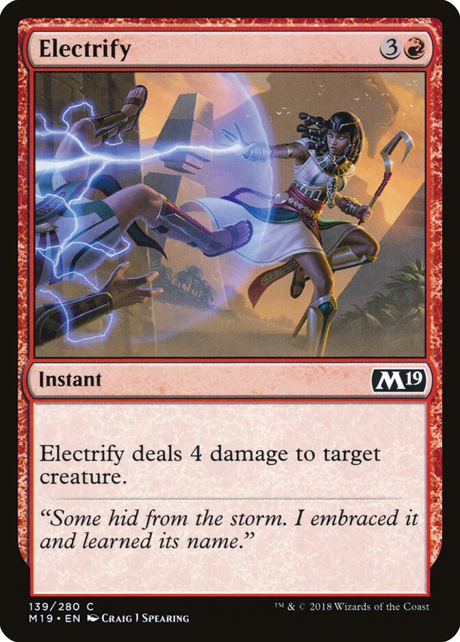 Electrify card front