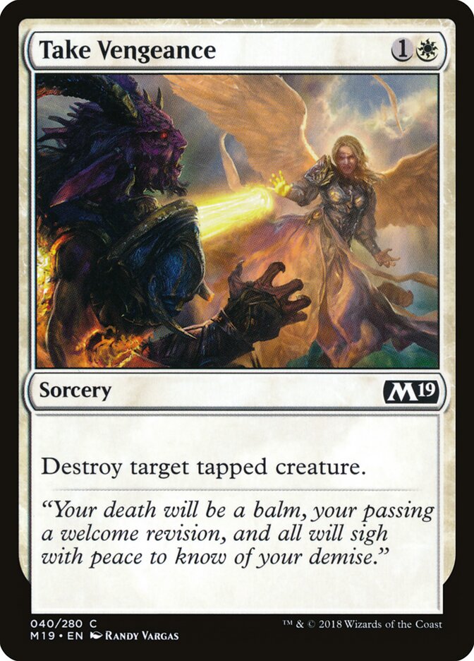 Take Vengeance card front