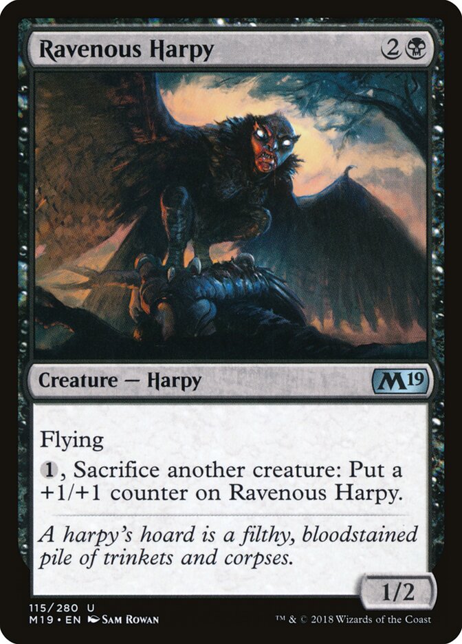 Ravenous Harpy card front
