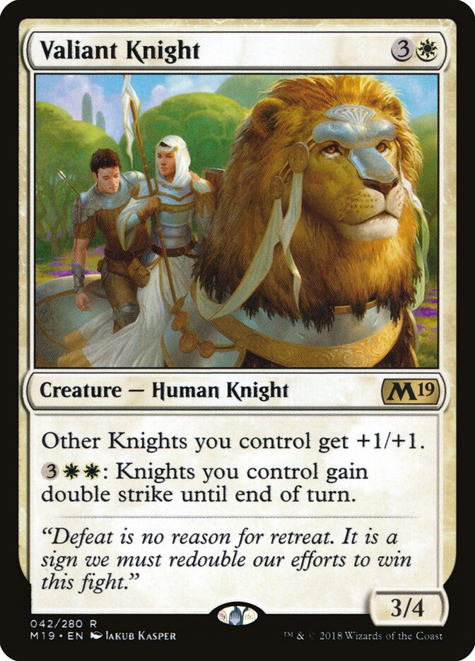 Valiant Knight card front