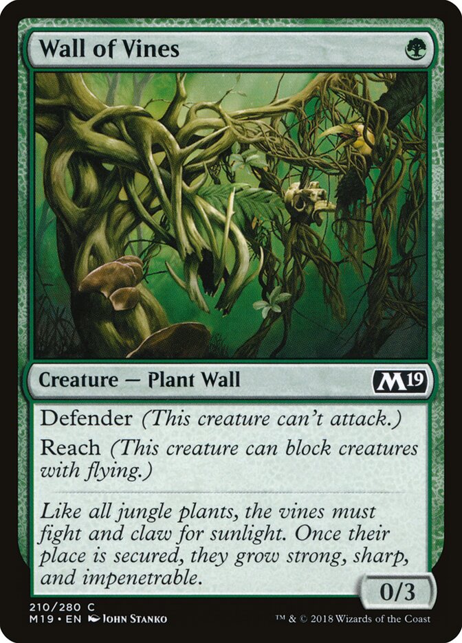 Wall of Vines card front