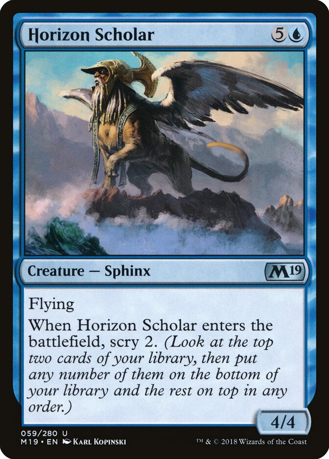 Horizon Scholar card front