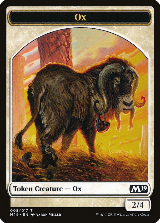 Ox card front