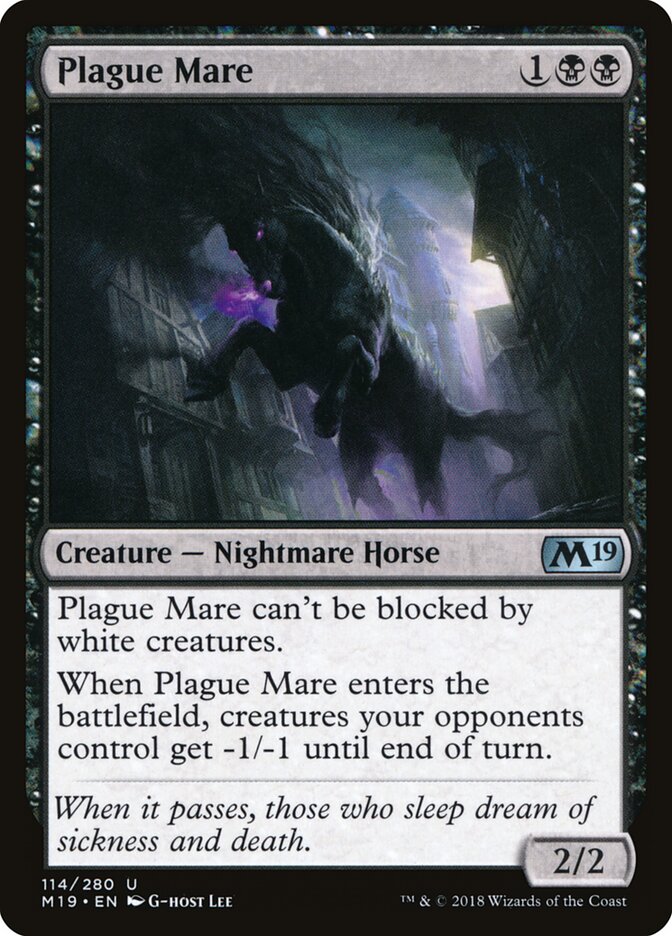 Plague Mare card front