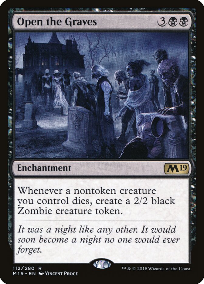 Open the Graves card front