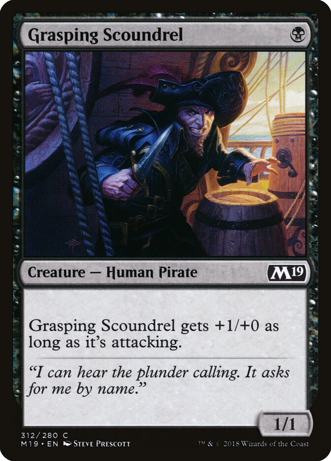 Grasping Scoundrel card front