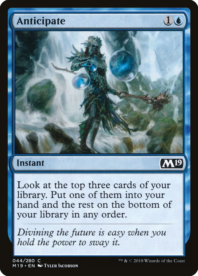 Anticipate card front