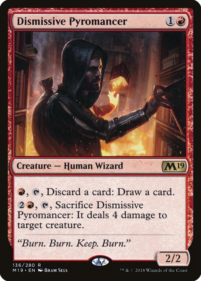 Dismissive Pyromancer card front