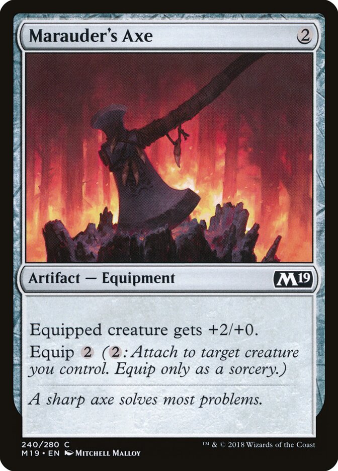 Marauder's Axe card front
