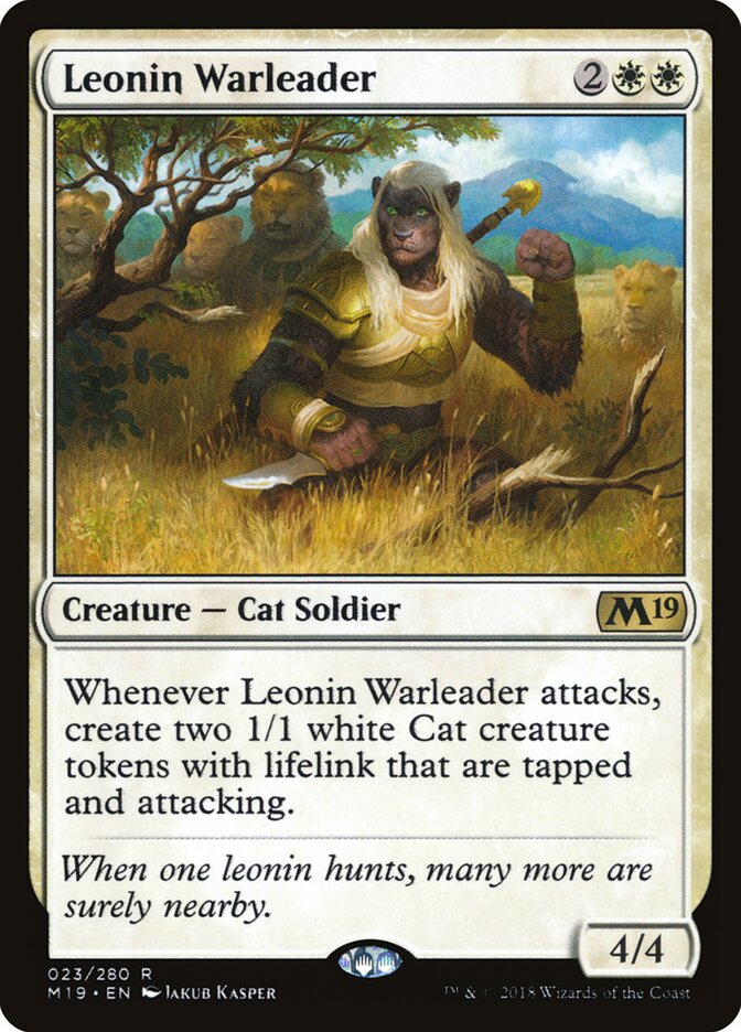 Leonin Warleader card front