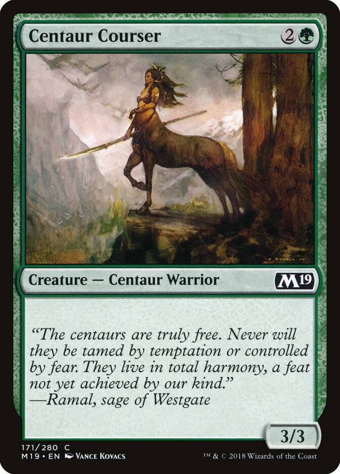 Centaur Courser card front