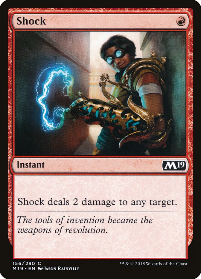 Shock card front