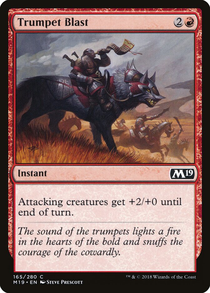 Trumpet Blast card front