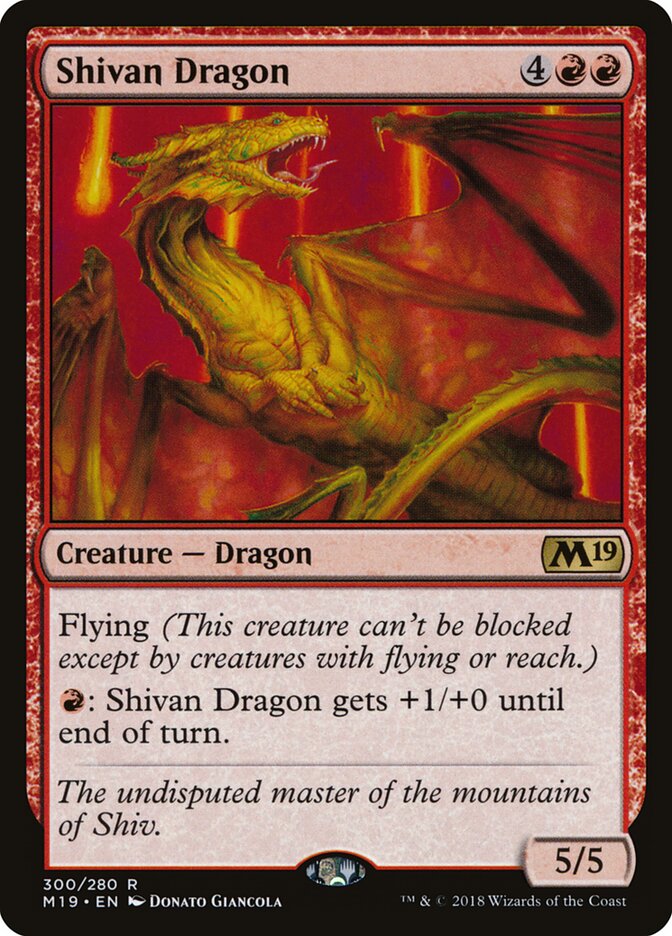 Shivan Dragon card front