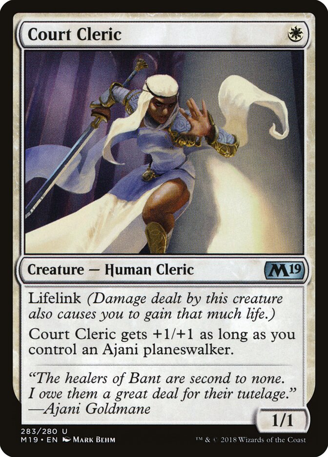 Court Cleric card front