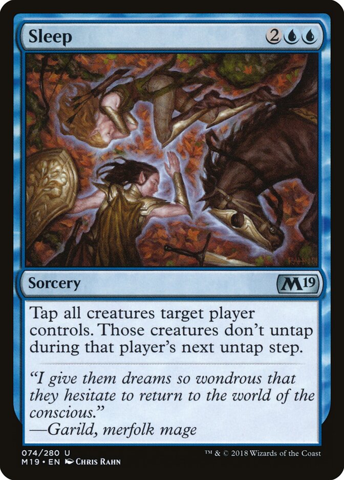 Sleep card front