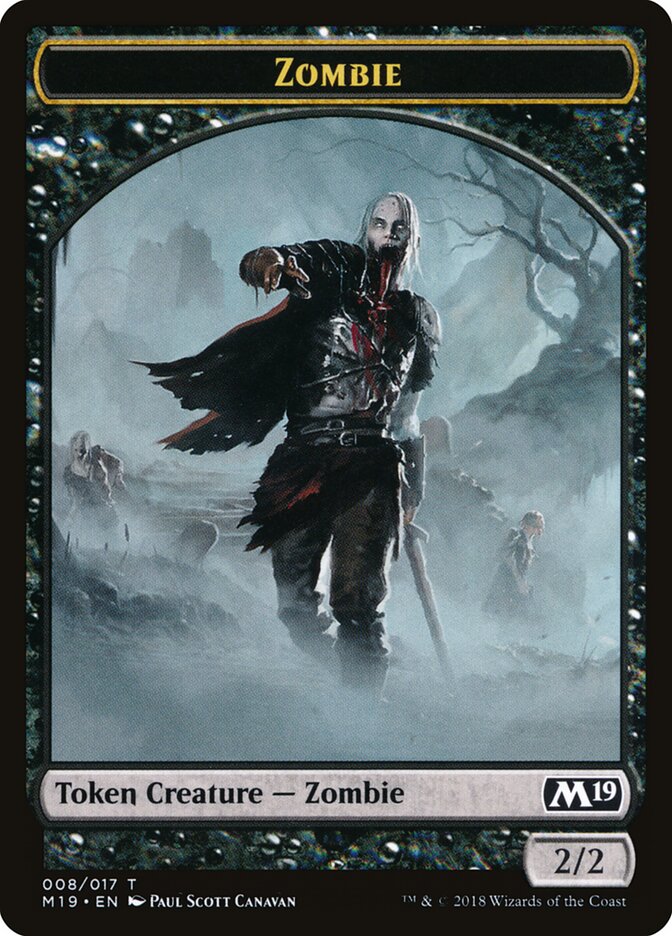 Zombie card front