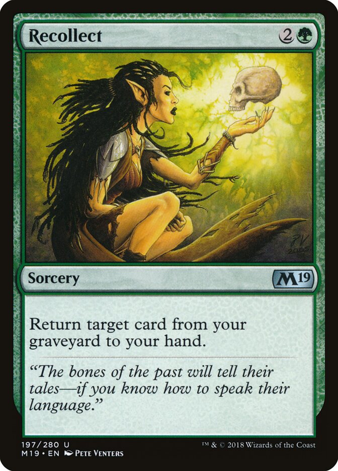 Recollect card front