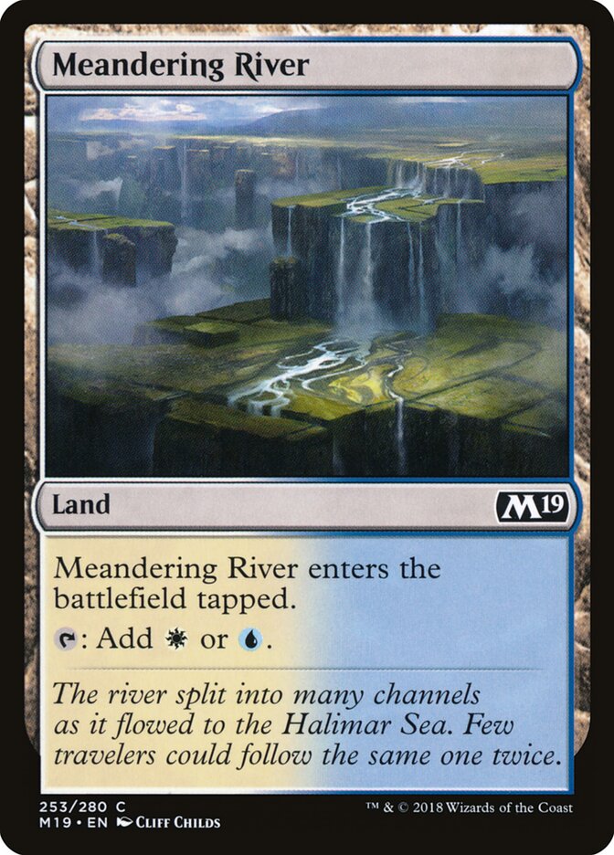 Meandering River card front