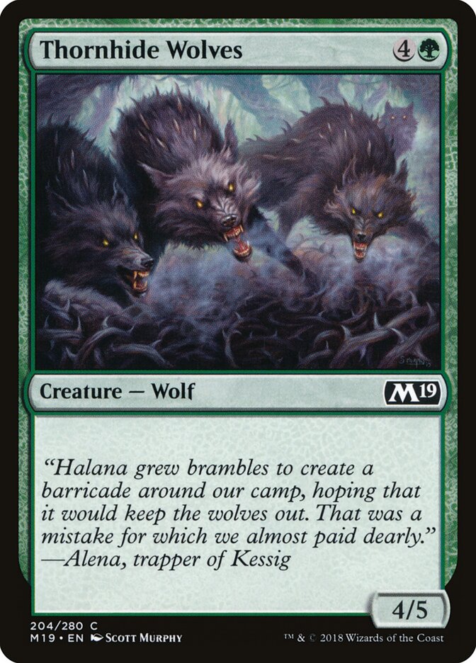 Thornhide Wolves card front