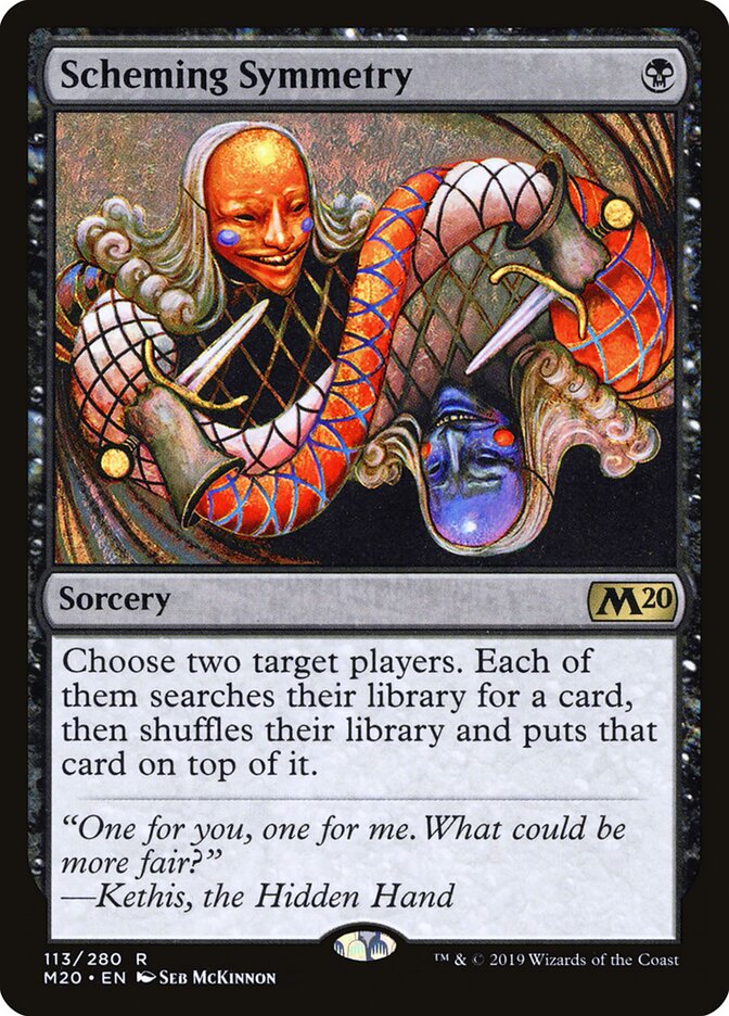 Scheming Symmetry card front