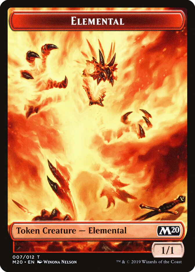 Elemental card front