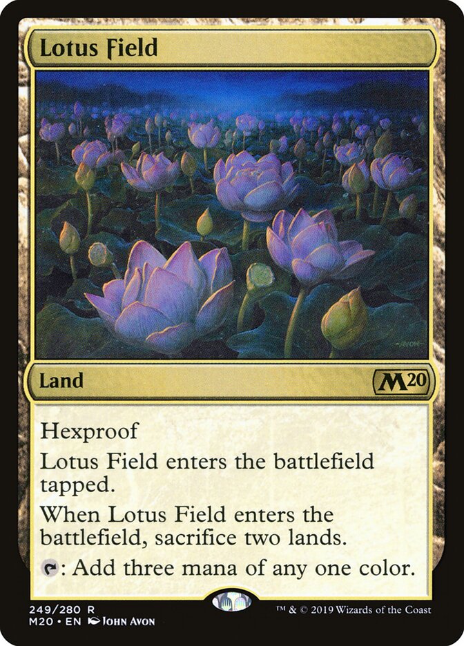 Lotus Field card front