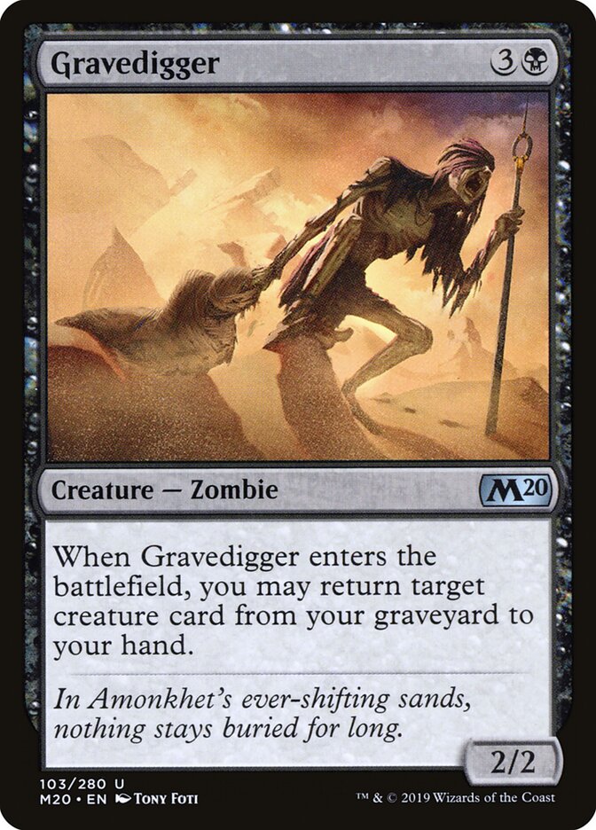 Gravedigger card front
