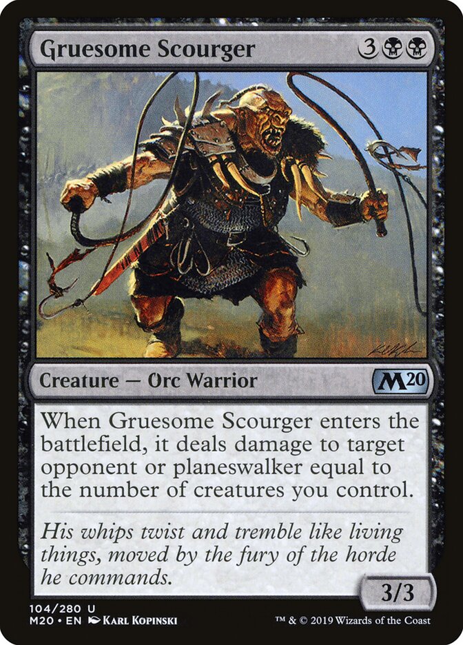 Gruesome Scourger card front