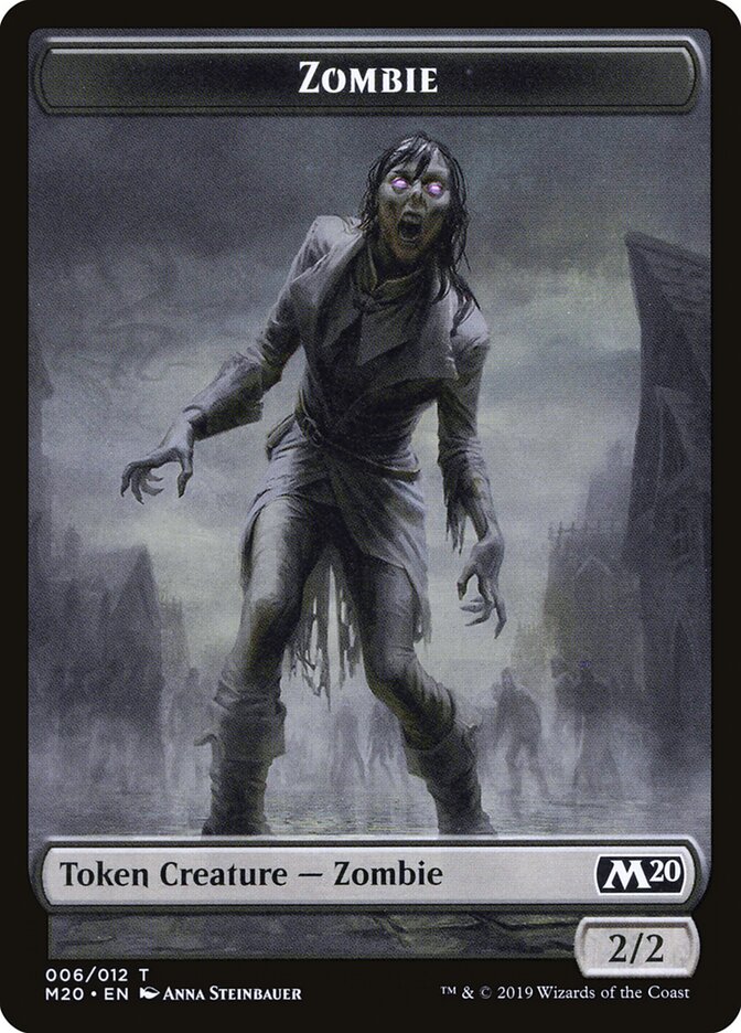 Zombie card front
