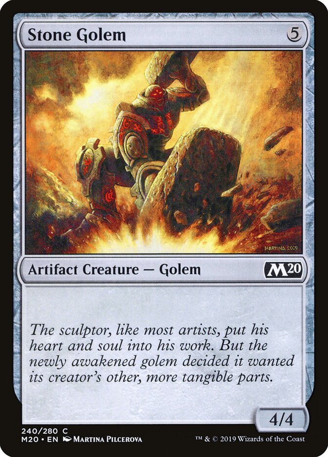 Stone Golem card front