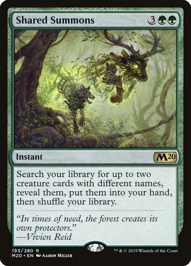 Shared Summons card front