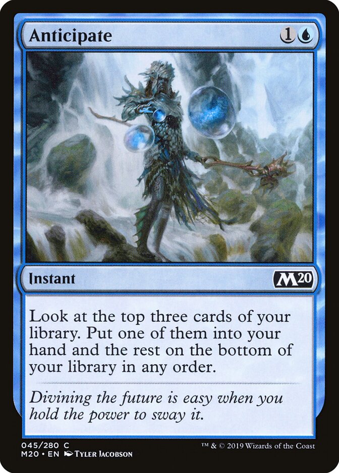 Anticipate card front