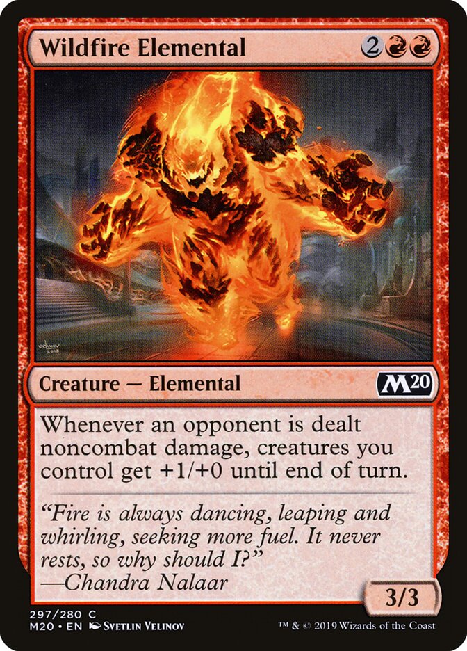 Wildfire Elemental card front